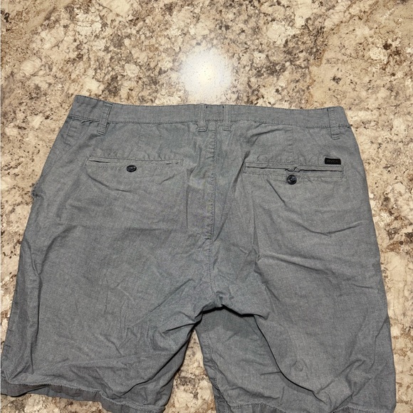 RVCA Men's Charcoal Flat Front Shorts - Picture 3 of 3